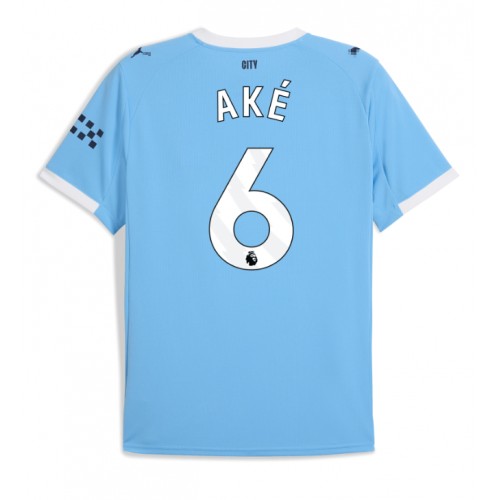 Lacne Muži Futbalové dres Manchester City Nathan Ake #6 2025-26 Krátky Rukáv - Domáci
